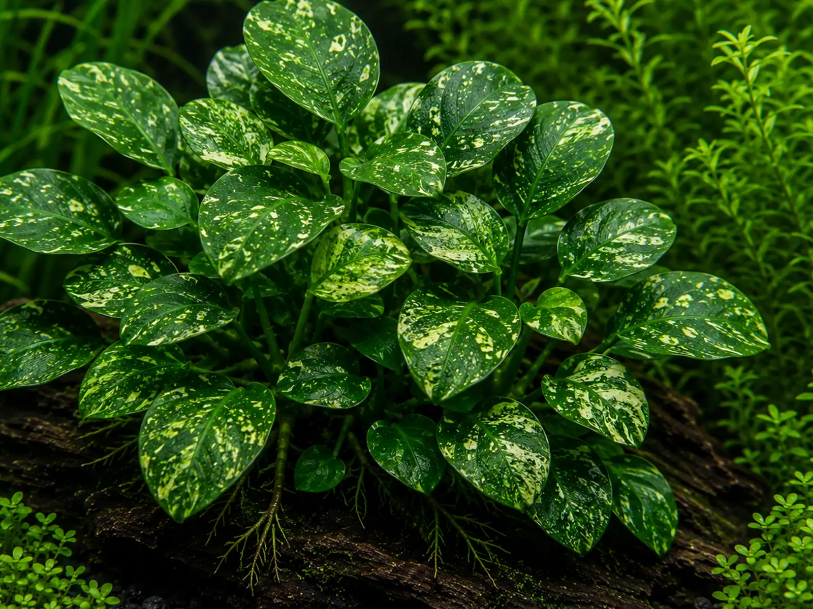 Anubias barteri var. nana 'Pinto'