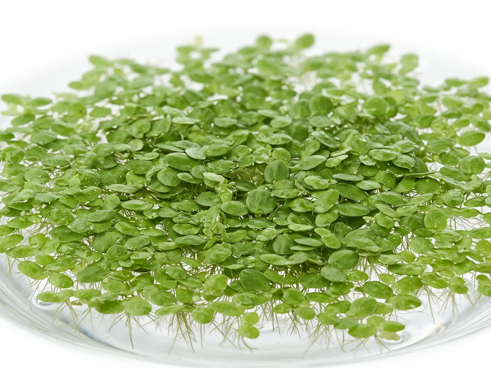 Duckweed against white