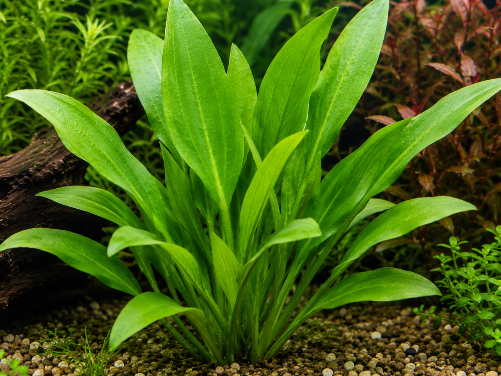Broadleaf Sagittaria in fish tank